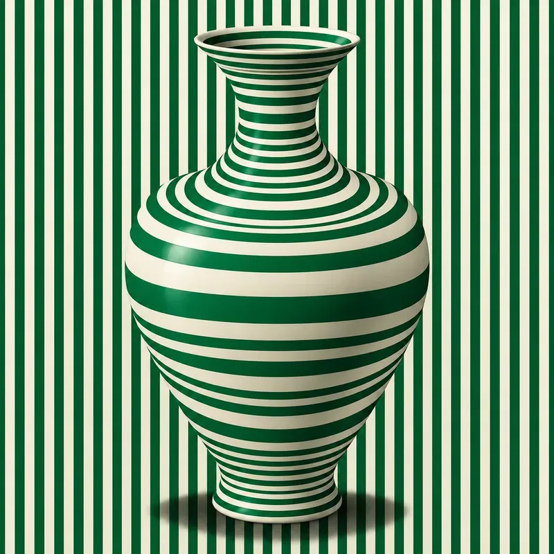 Optical Illusion Stripe Art