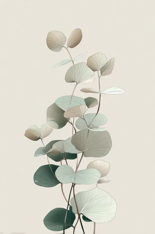 Minimalist Botanical Art