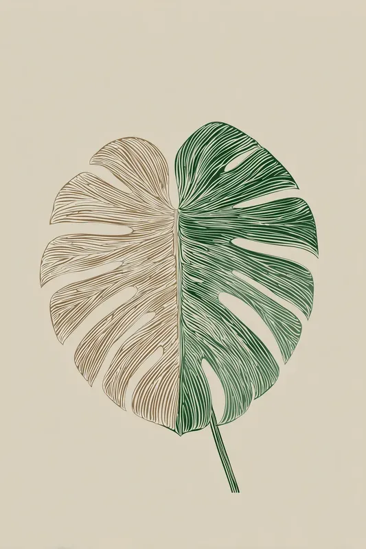 Minimalist Botanical Art