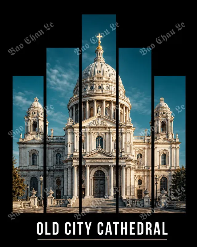 Segmented Landmark Travel Posters