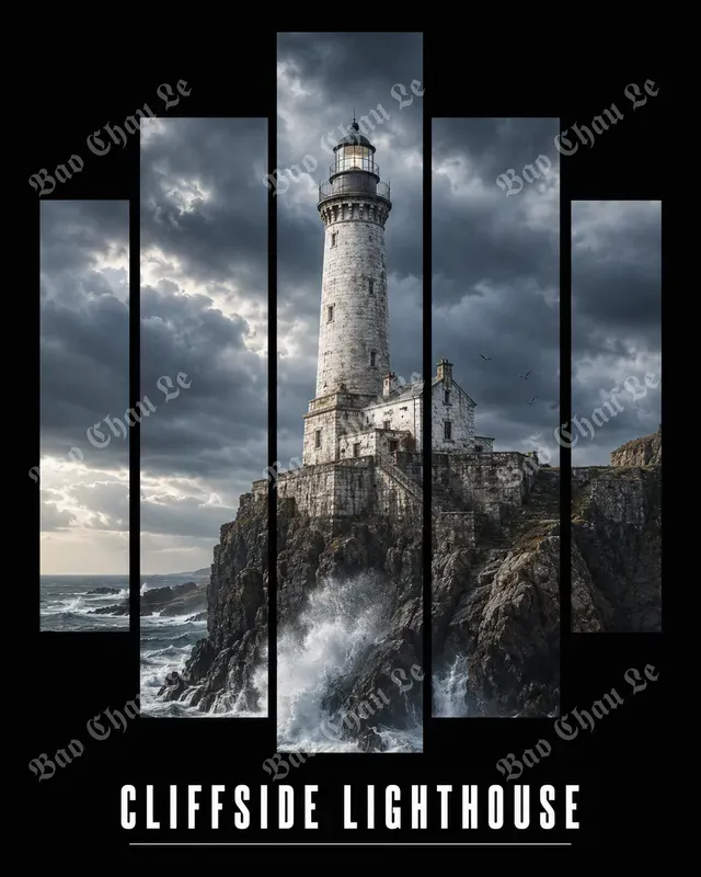 Segmented Landmark Travel Posters
