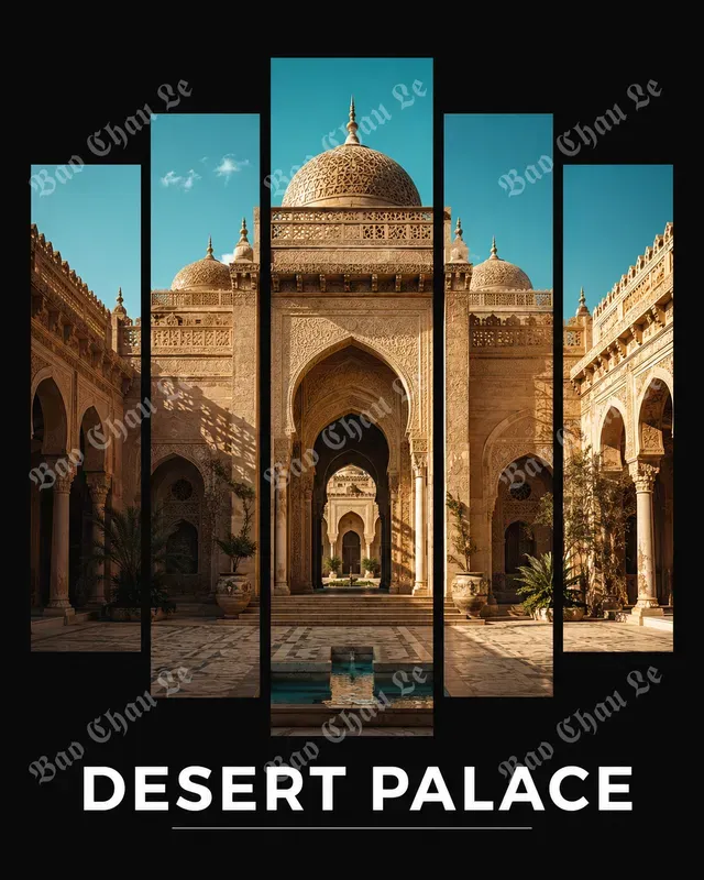 Segmented Landmark Travel Posters