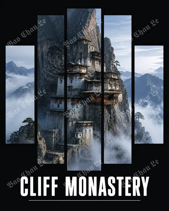 Segmented Landmark Travel Posters