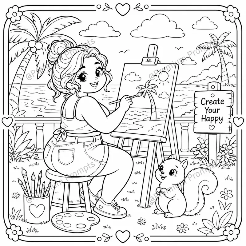 Curvy Cuties Coloring Book Pages For Teens