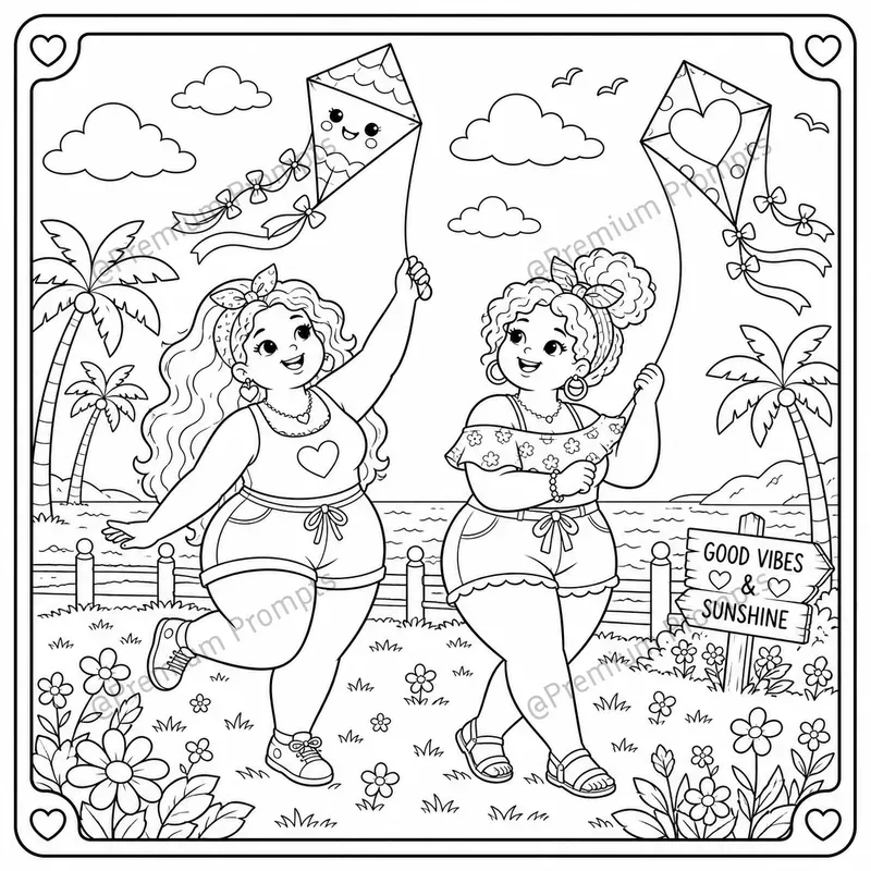 Curvy Cuties Coloring Book Pages For Teens