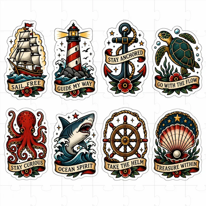 Title Tattoo Flash Sticker Engines