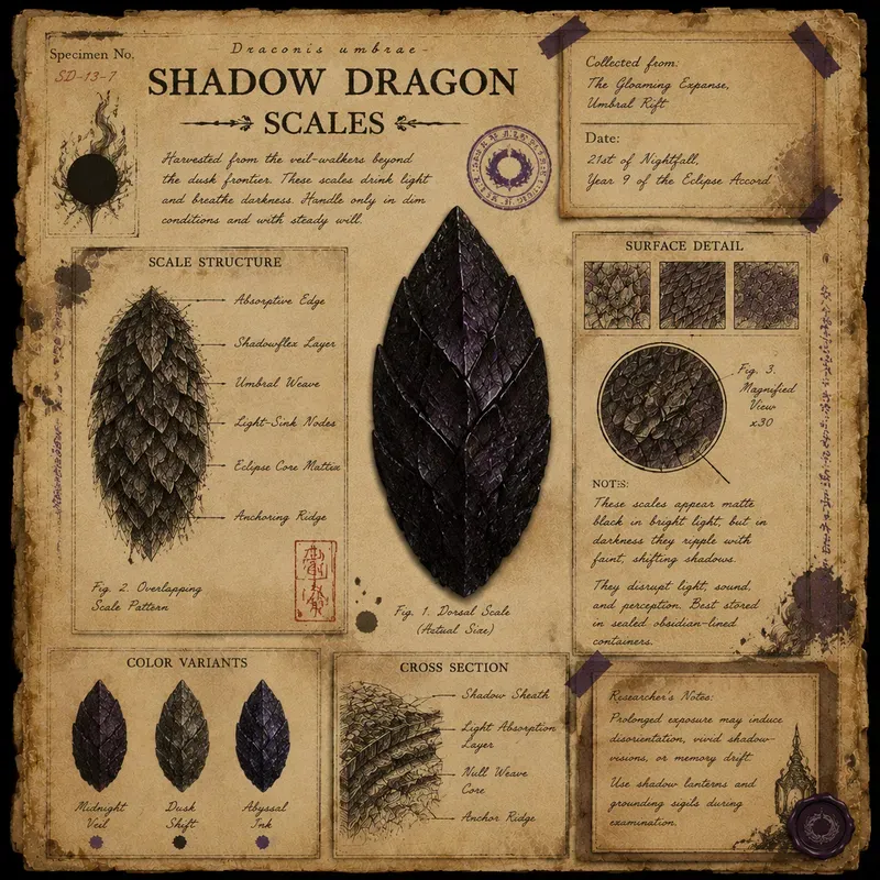 Junk Journal Dragon Scale Ephemera