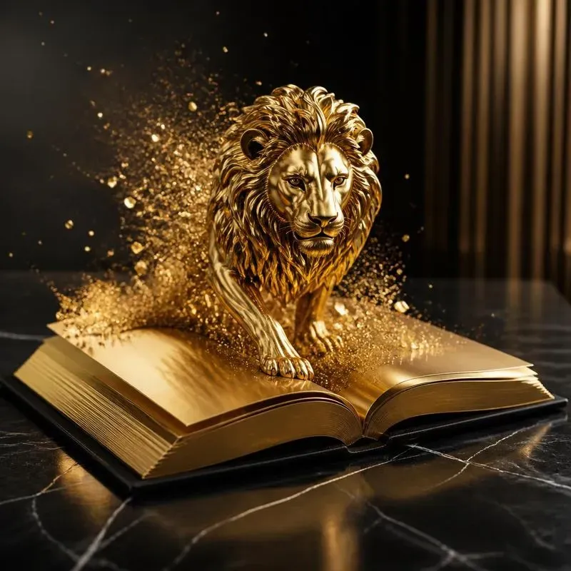 Luxury 3d Gold Animal Pop Up Books