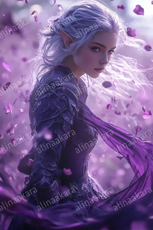 Elegant Elf Warrior Woman