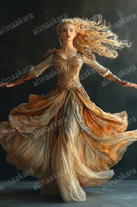 Elegant Elf Warrior Woman