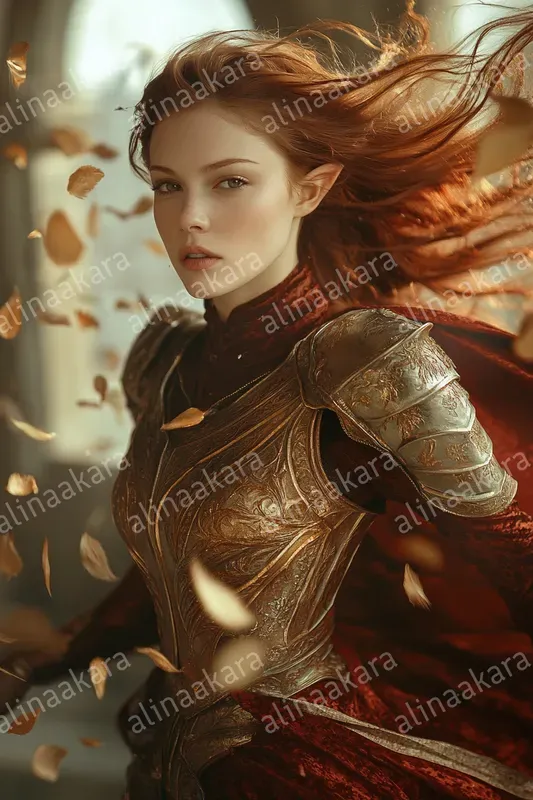 Elegant Elf Warrior Woman