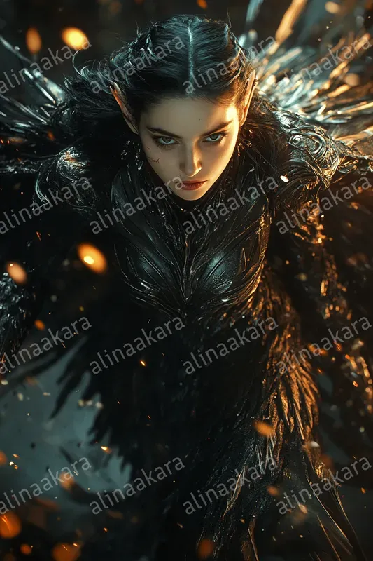 Elegant Elf Warrior Woman