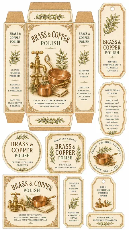 Botanical Cleaning Wrapper Cutouts Sheets