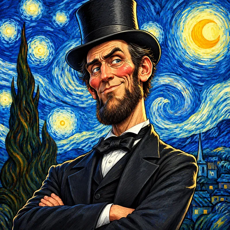 Iconic Legend Cartoon Caricatures Style
