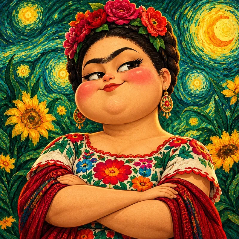 Iconic Legend Cartoon Caricatures Style