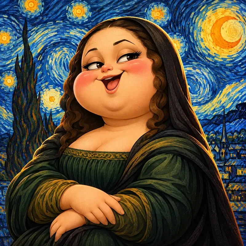 Iconic Legend Cartoon Caricatures Style