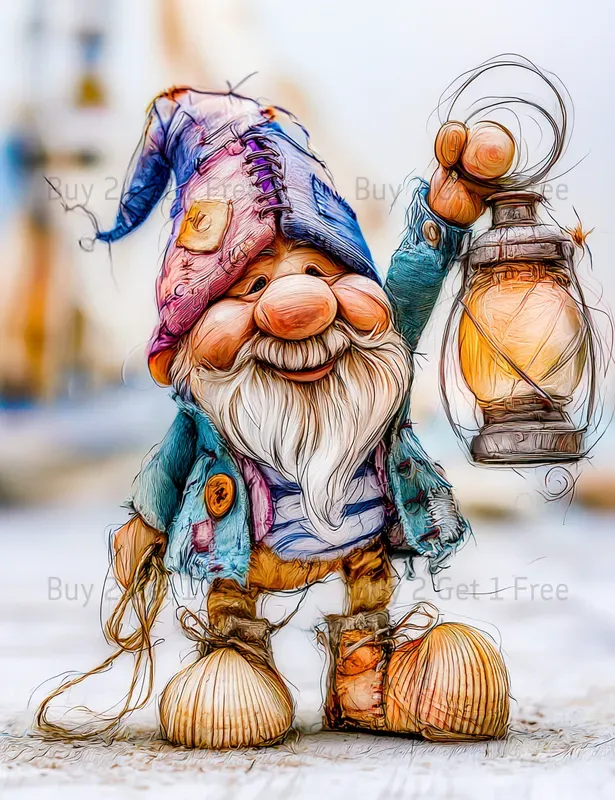 Gnome Coastal Cottagecore Junk Journals