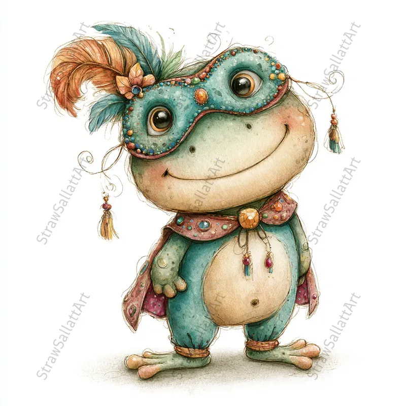 Cute Carnival Tshirt Character Cliparts
