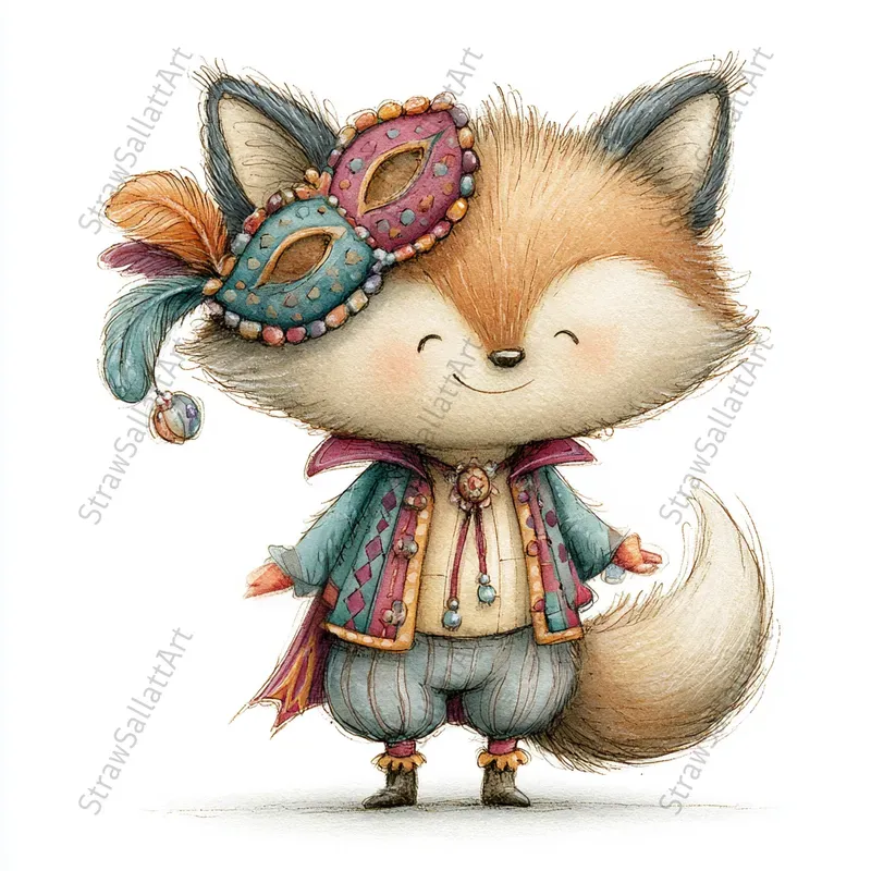 Cute Carnival Tshirt Character Cliparts
