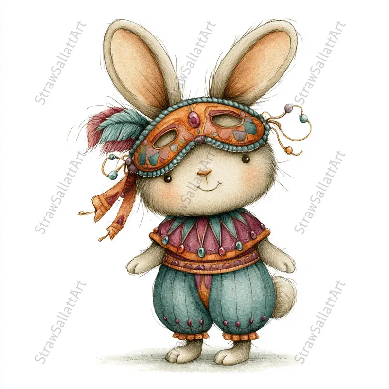 Cute Carnival Tshirt Character Cliparts