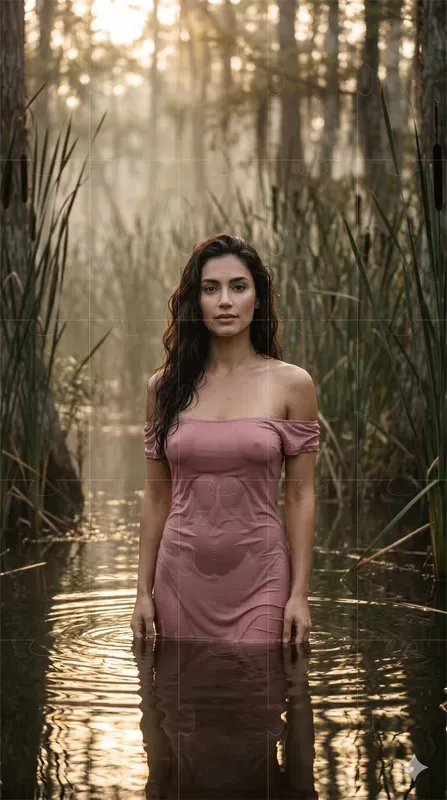 Dreamy Swamp Water Woman Portraits