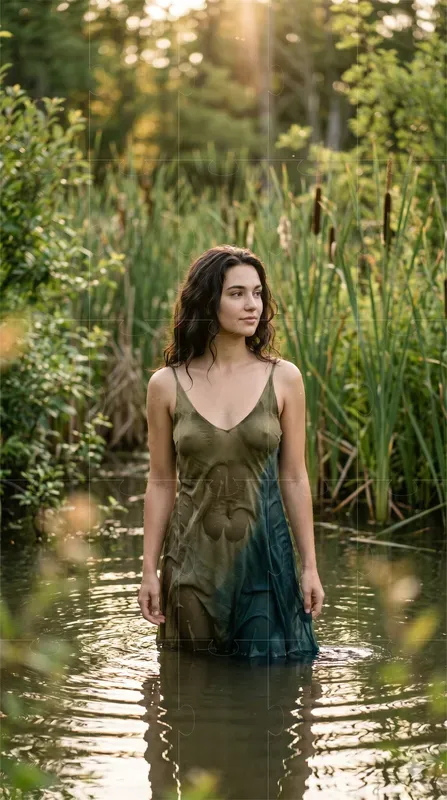 Dreamy Swamp Water Woman Portraits