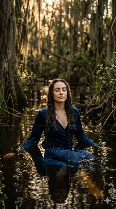 Dreamy Swamp Water Woman Portraits