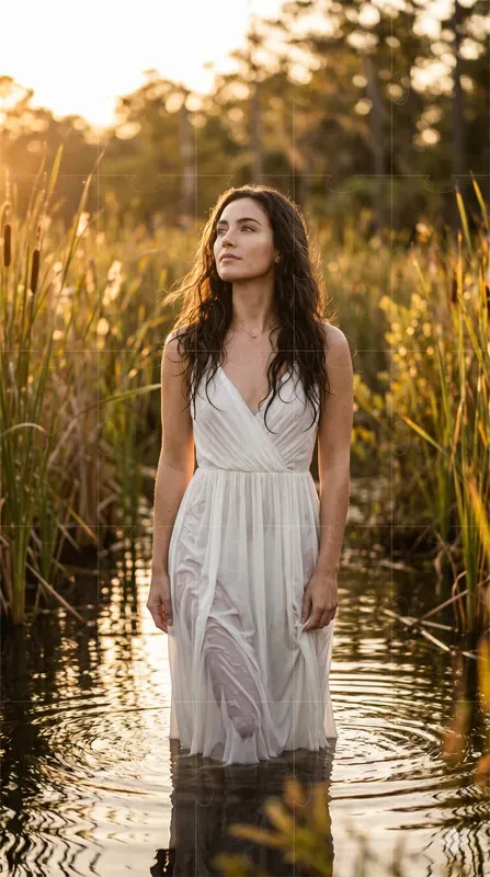 Dreamy Swamp Water Woman Portraits