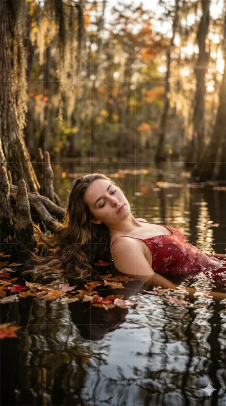 Dreamy Swamp Water Woman Portraits