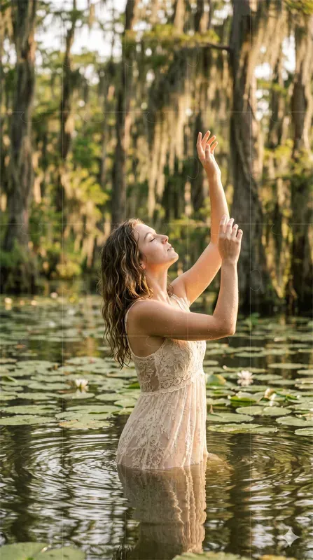 Dreamy Swamp Water Woman Portraits