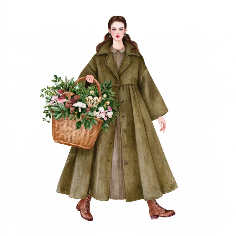 Woodland Living Watercolor Cliparts