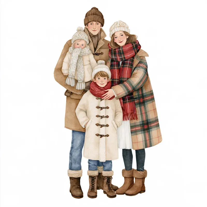 Woodland Living Watercolor Cliparts