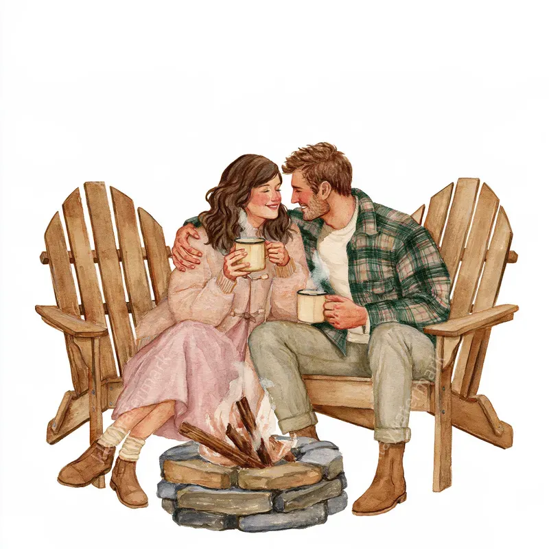 Woodland Living Watercolor Cliparts