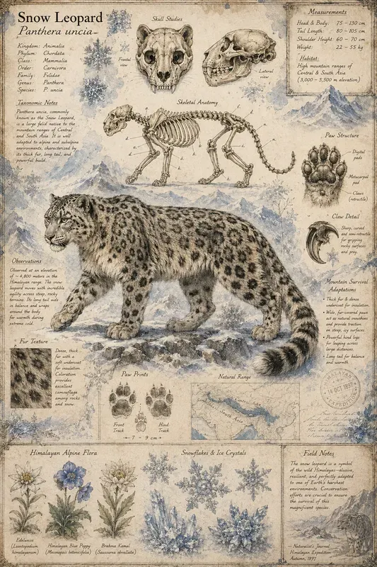 Vintage Creature Field Guides