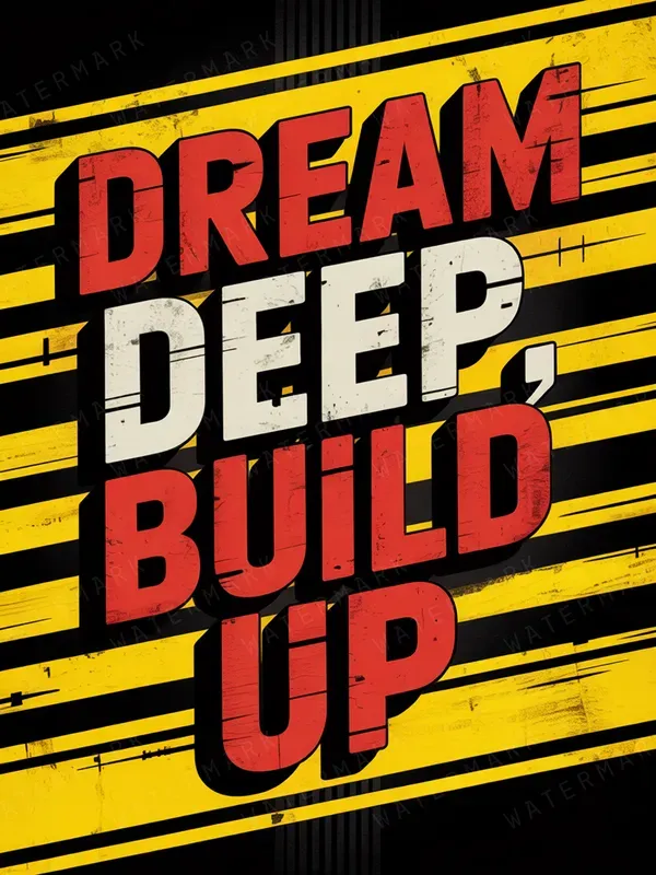 Bold Motto Typography Posters