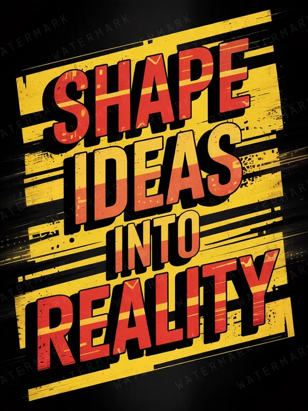 Bold Motto Typography Posters