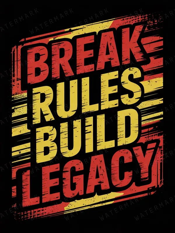 Bold Motto Typography Posters