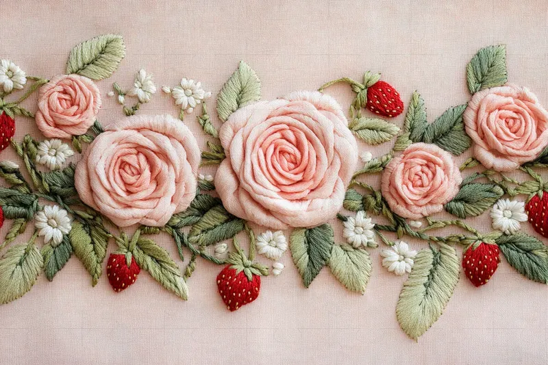Realistic Embroidery Patterns Designs Mj
