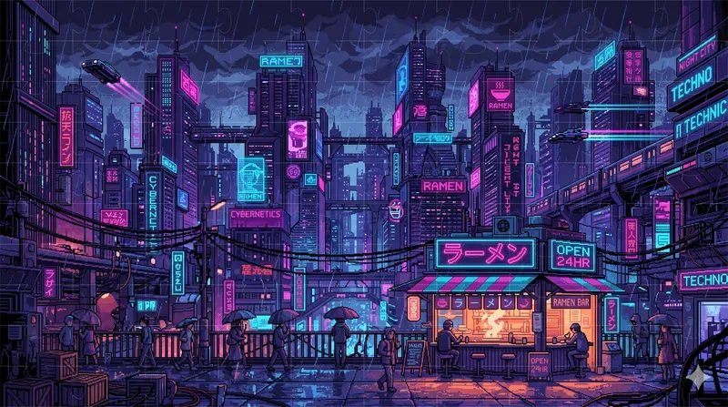 16bit Pixel Art Landscape Wallpapers