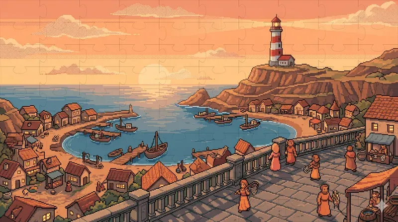 16bit Pixel Art Landscape Wallpapers