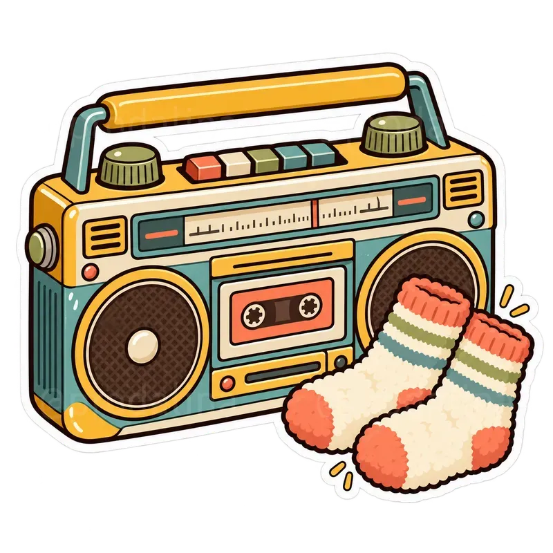 Cozy Retro Gen X Stickers