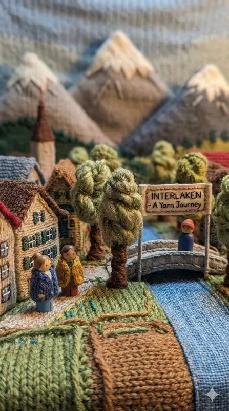 Knitted City Diorama Portrait Generators