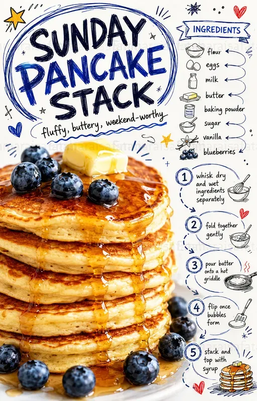 Doodle Art Recipe Poster Templates