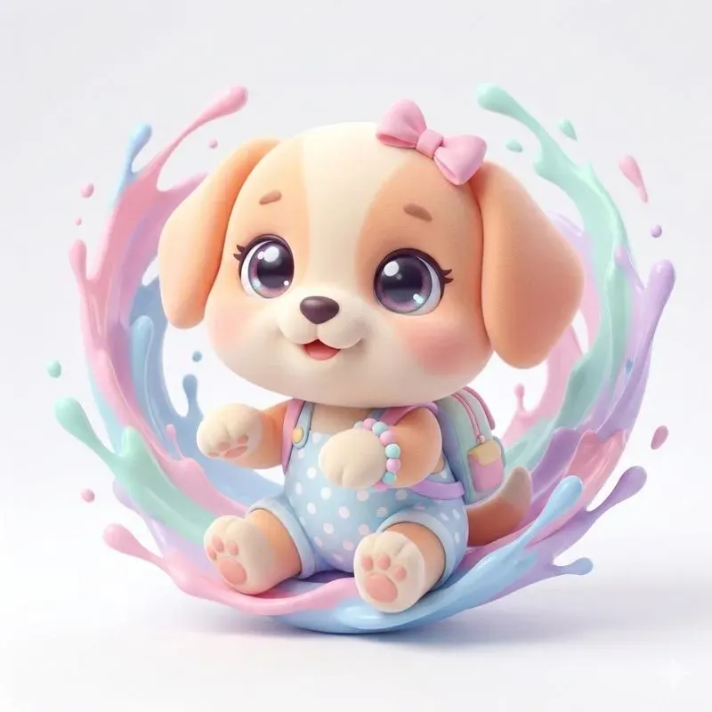 Cute 3D Kawaii Animal Characters