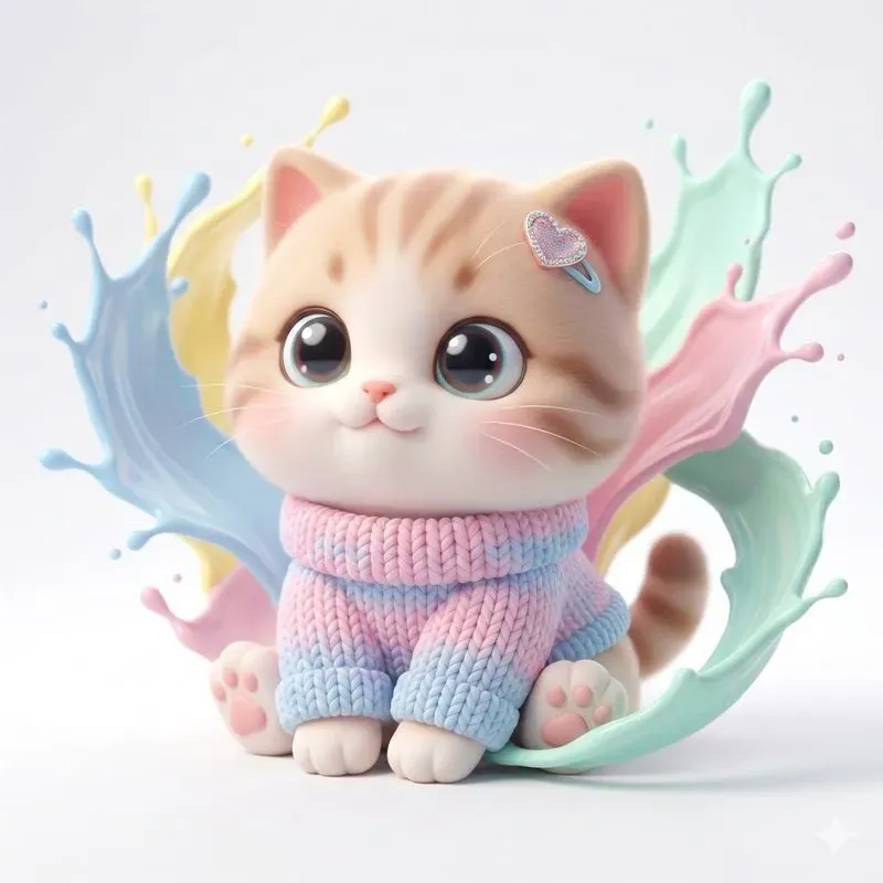 Cute 3D Kawaii Animal Characters