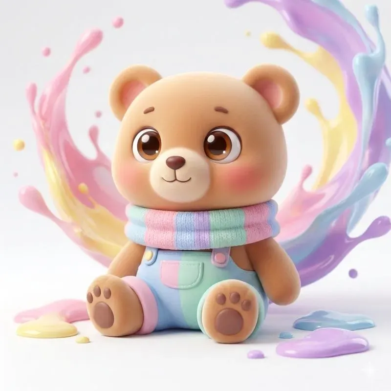 Cute 3D Kawaii Animal Characters