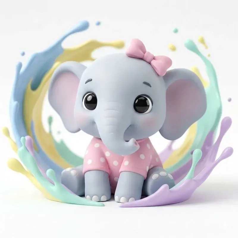Cute 3D Kawaii Animal Characters