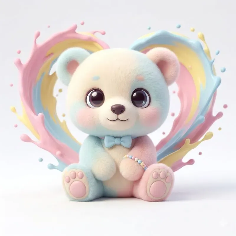 Cute 3D Kawaii Animal Characters