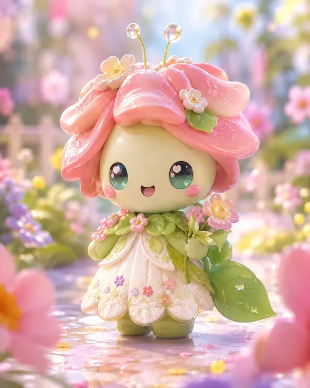 Adorable Glossy 3D Toy Characters