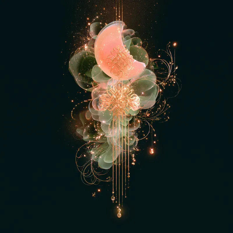 Ethereal Korean Autumn Ornaments